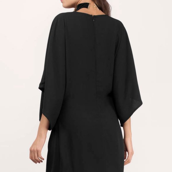 Tobi Black Wrap Dress - Picture 3 of 4